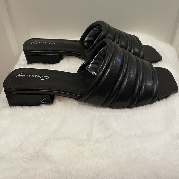 Circus NY By Sam Edelman Joana Women’s Black Shoes Slides Sandals Size 8 NEW - Picture 3 of 13